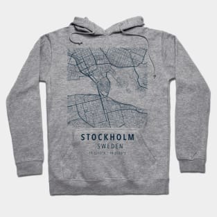 stockholm simple map Hoodie